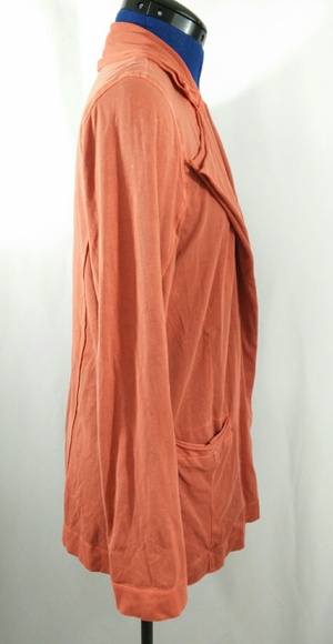 ISCHIKO Rust Cardigan Wrap Slouchy Lagenlook 1 6 8 - Picture 4 of 5